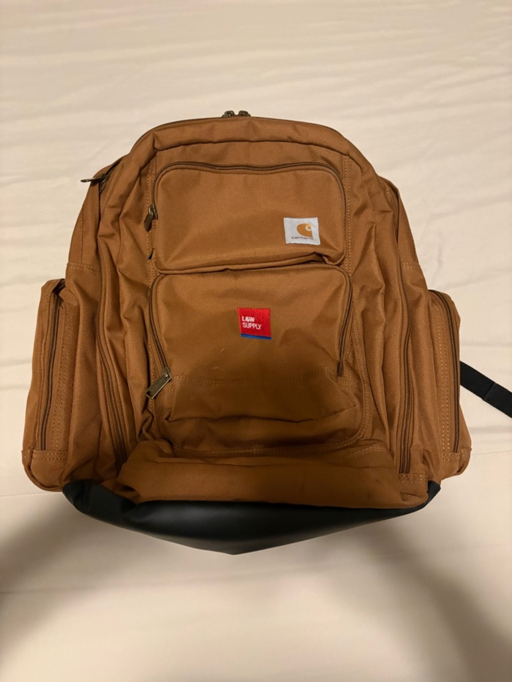 Carhartt Tan Utility Backpack with Multiple Pockets